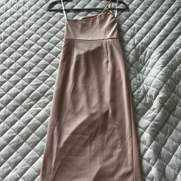Lulu's Pink Tie-Waist Wedding Guest Dress - Picture 5 of 5